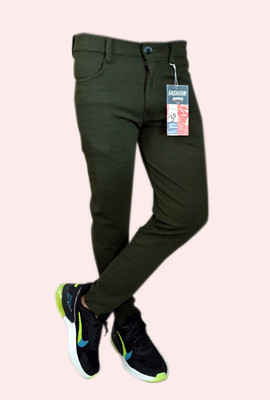 imtraders Solid Men Dark Green Track Pants