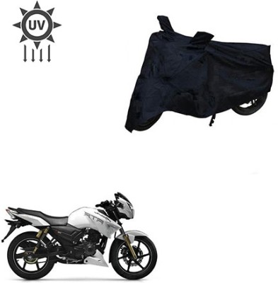 Atulit enterprises Two Wheeler Cover for TVS(Apache RTR 180, Black)