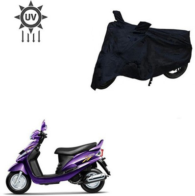 saanvi Two Wheeler Cover for Mahindra(Rodeo RZ, Black)