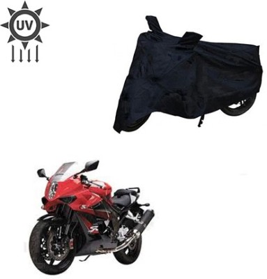 Atulit enterprises Two Wheeler Cover for Hyosung(GT650R, Black)