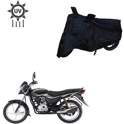 saanvi Two Wheeler Cover for Bajaj(Platina 100 DTS-i, Black)