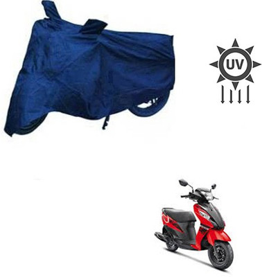 RPSENTTERPR Waterproof Two Wheeler Cover for Suzuki(Let's, Blue)