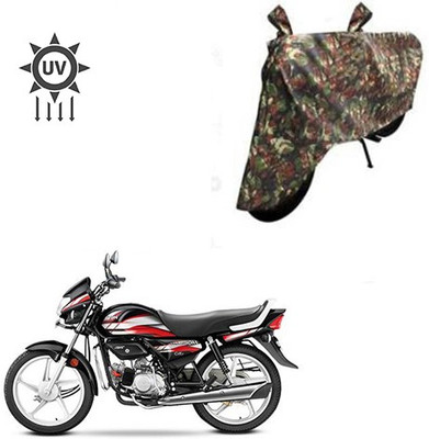 saanvi Two Wheeler Cover for Hero(CD deluxe, Multicolor)