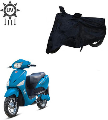 Feel heaven Two Wheeler Cover for Hero(Electric, Black)