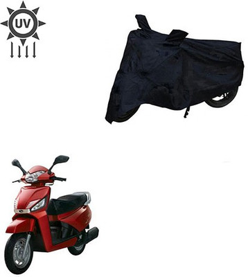 Atulit enterprises Two Wheeler Cover for Mahindra(Gusto, Black)