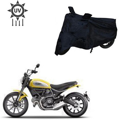 Atulit enterprises Two Wheeler Cover for Ducati(Scrambler, Black)