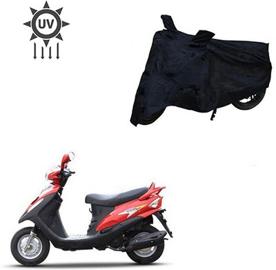 Atulit enterprises Two Wheeler Cover for Mahindra(Flyte, Black)