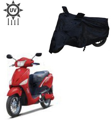 Atulit enterprises Two Wheeler Cover for Hero(E Scoot, Black)