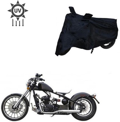 Atulit enterprises Two Wheeler Cover for Harley Davidson(Bobber 350, Black)