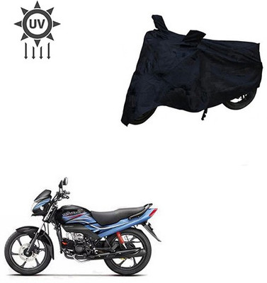 Feel heaven Two Wheeler Cover for Honda(Passion Pro, Black)