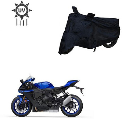Atulit enterprises Two Wheeler Cover for Yamaha(YZF R1, Black)