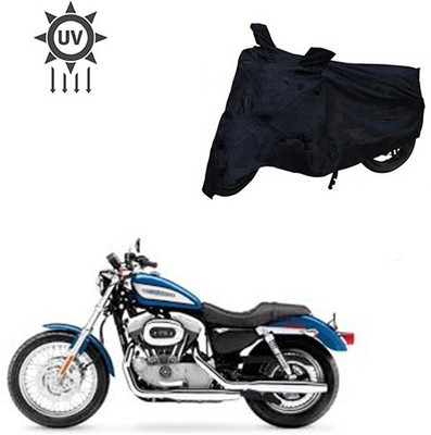 Atulit enterprises Two Wheeler Cover for Harley Davidson(XL 883, Black)