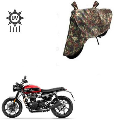Atulit enterprises Two Wheeler Cover for Triumph(Twin, Multicolor)