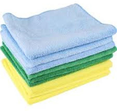 MAXBIN Microfiber Vehicle Washing  Cloth(Pack Of 9, 250 GSM)