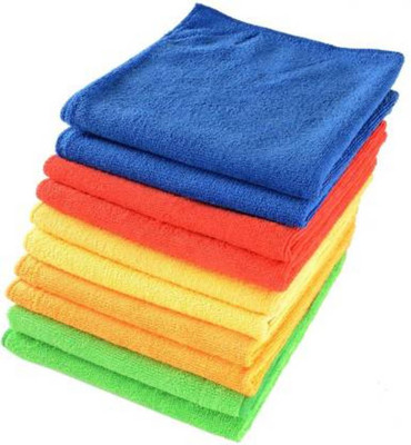 MAXBIN Microfiber Vehicle Washing  Cloth(Pack Of 10, 250 GSM)