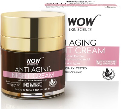 WOW SKIN SCIENCE Anti Aging Night Cream- Anti wrinkles and Fine lines(50 ml)