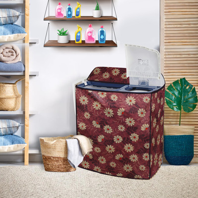 Star Weaves Semi-Automatic Washing Machine  Cover(Width: 80 cm, Multicolor)