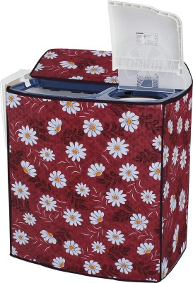 Star Weaves Semi-Automatic Washing Machine  Cover(Width: 84 cm, Red, White)