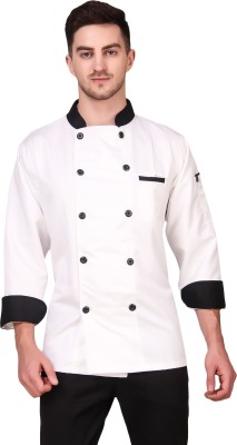 Kodenipr Club Cotton, Polyester Chef's Apron - Large(White, Single Piece)