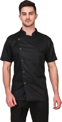 Kodenipr Club Cotton, Polyester Chef's Apron - Large(Black, Single Piece)
