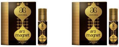 AROCHEM Aro Magnet perfume / Attar long lasting fragrance (Pack of 2) Herbal Attar(Musk, Natural)
