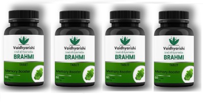 VAIDHYARISHI Brahmi Tablet Memory Booster (750mg) PACK OF 4 each 60 tablets (60 Tablets)