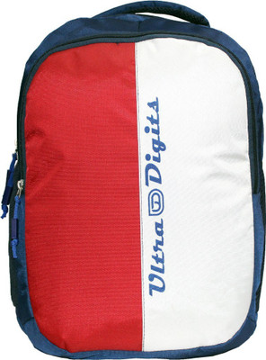 Ultra Digits UD-T 20 L Laptop Backpack(Red, White)