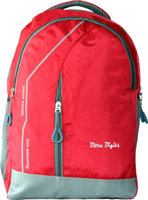 Ultra Digits UD-RED 25 L Laptop Backpack(Red, Grey)