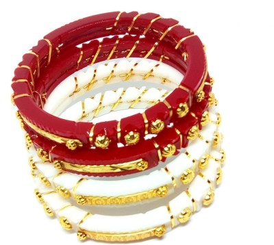 TANVI J Plastic Gold-plated Shakha Pola(Pack of 4)