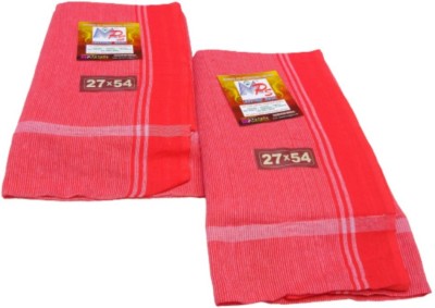 Mps cotton cool Cotton 300 GSM Bath, Hand, Face Gamcha Set(Pack of 2)