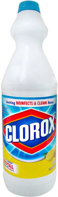 CLOROX Liquid Bleach - Lemon, 1L Bottle. COMBO PACK OF 2 LEMON(2 x 1 L)