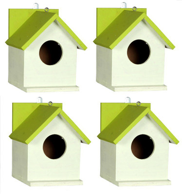 ganga enterprise Bird House Bird Nest For Sparrow And Other Garden Birds Pack Of 4 Bird House(Hanging, Wall Mounting)