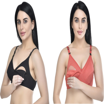 ALVI CARE Maternity Wear Women Maternity/Nursing Non Padded Bra(Multicolor)