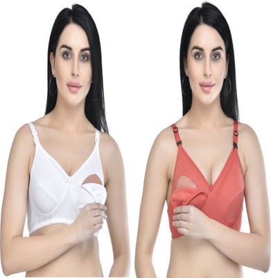 FASALVI Women Maternity/Nursing Non Padded Bra(Multicolor)
