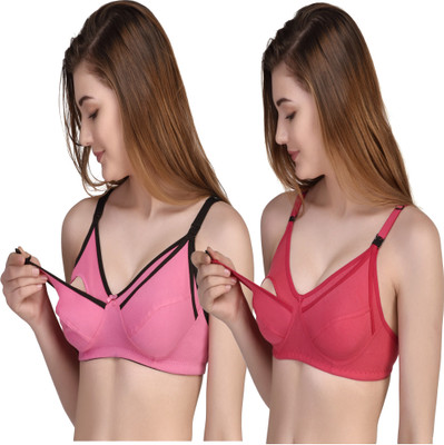 ALVI CARE Maternity Wear Women Maternity/Nursing Non Padded Bra(Multicolor)
