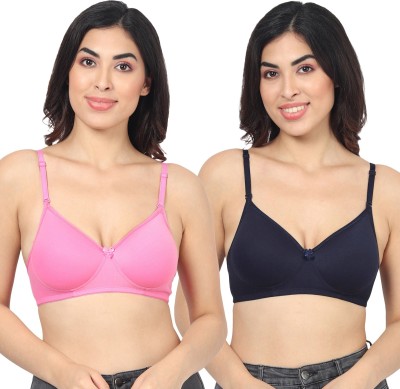 TEENY BOPPER Padded Flirt Women T-Shirt Lightly Padded Bra(Pink, Blue)