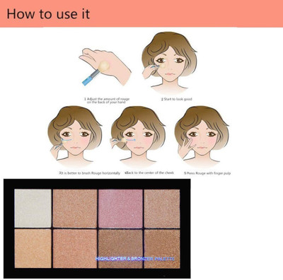 GFSU SHIMMERY SHINY HIGHLIGHTER-BRONZING & Highlighter 02 Highlighter(Multi Color)