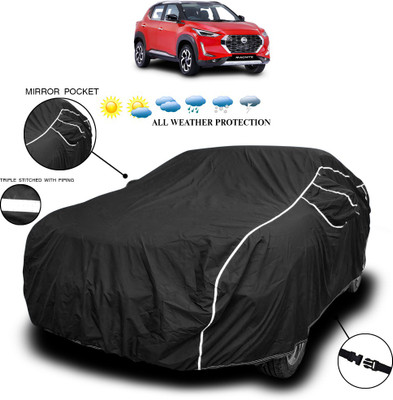 ANTHUB Car Cover For Nissan Leaf EV (With Mirror Pockets)(Black)