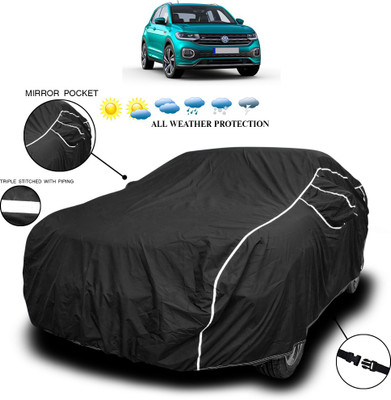 SEBONGO Car Cover For Volkswagen Polo GT (With Mirror Pockets)(Black)