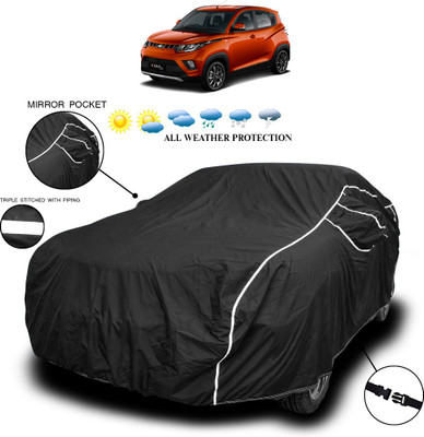 ANTHUB Car Cover For Mahindra e-Verito (With Mirror Pockets)(Black)