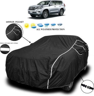 ANTHUB Car Cover For Toyota Innova (With Mirror Pockets)(Black)