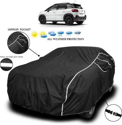 SEBONGO Car Cover For Chevrolet UVA (With Mirror Pockets)(Black)