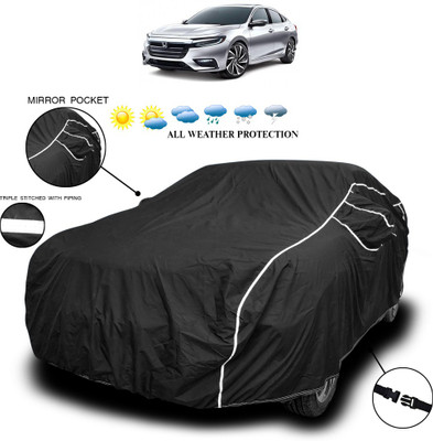 SEBONGO Car Cover For Honda City i-Dtec (With Mirror Pockets)(Black)