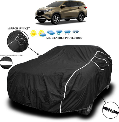ANTHUB Car Cover For Toyota Qualis (With Mirror Pockets)(Black)