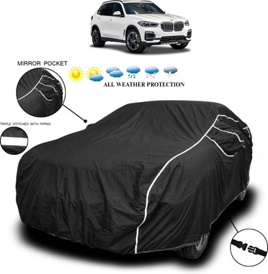 ANTHUB Car Cover For BMW X3 (With Mirror Pockets)(Black)