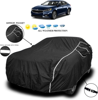 ANTHUB Car Cover For Jeep Wrangler (With Mirror Pockets)(Black)