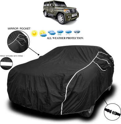SEBONGO Car Cover For Mahindra eKUV100 (With Mirror Pockets)(Black)