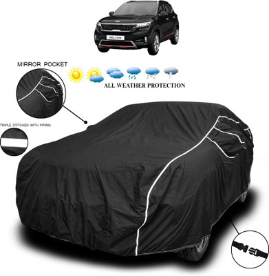 SEBONGO Car Cover For Kia QYI (With Mirror Pockets)(Black)