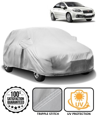 CARNEST Car Cover For Fiat Linea (With Mirror Pockets)(Silver)