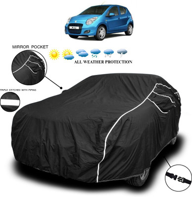 ANTHUB Car Cover For Maruti Suzuki Ciaz (With Mirror Pockets)(Black)